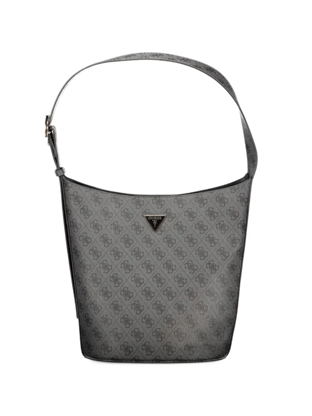 GUESS USA black polyurethane totebag - Grau
