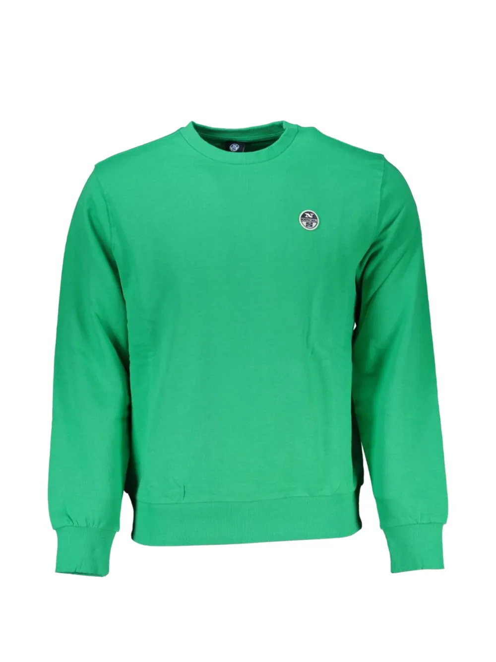 North Sails logo-patch crew-neck sweater - Verde