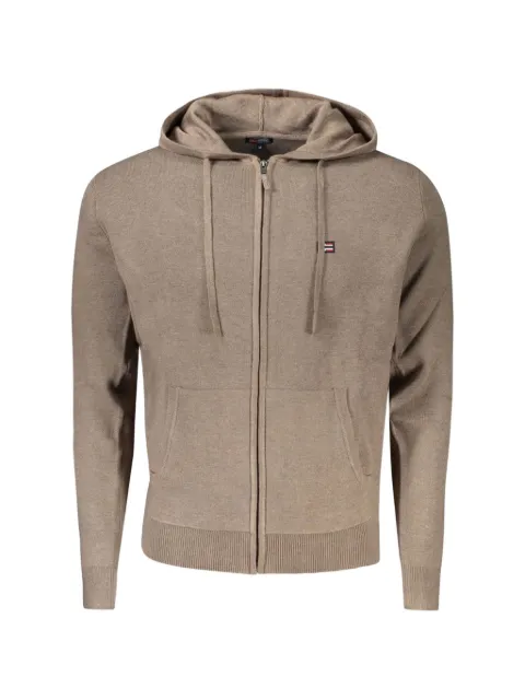 NORWAY 1963 zip-up knit hoodie