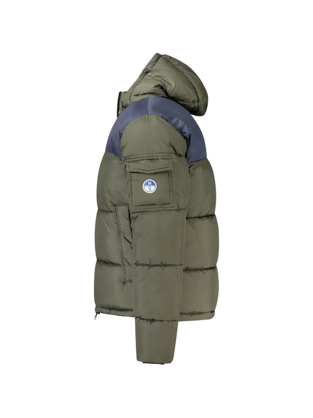 North Sails Donsjack met colourblocking Groen