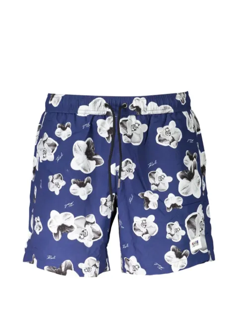 Karl Lagerfeld floral-print swim shorts