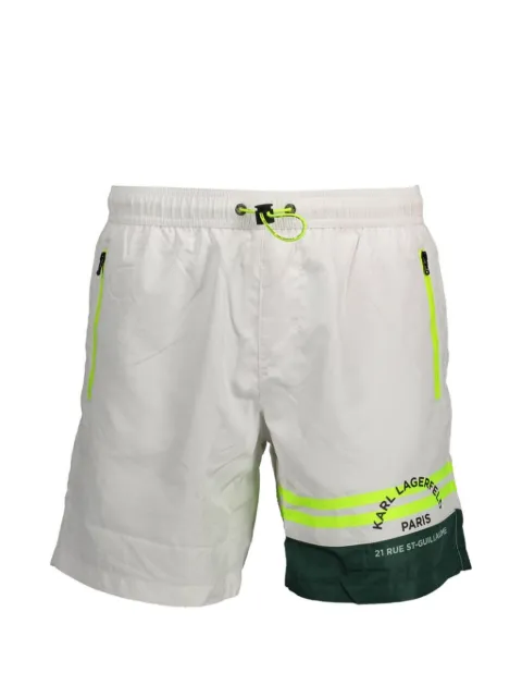 Karl Lagerfeld logo-print swim shorts
