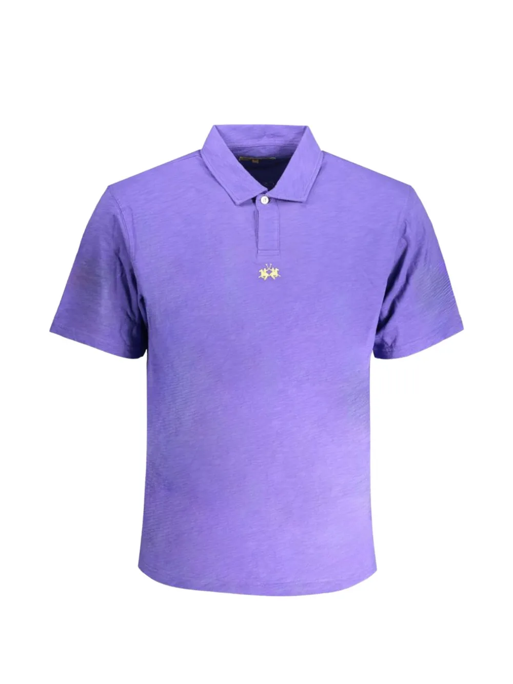 La Martina logo-embroidered cotton polo shirt - Violett
