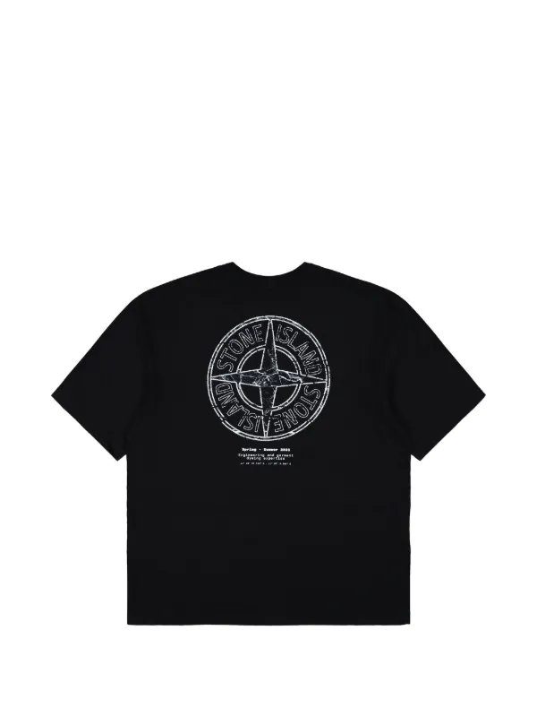 Stone Island ロゴ Tシャツ | ブラック | FARFETCH JP