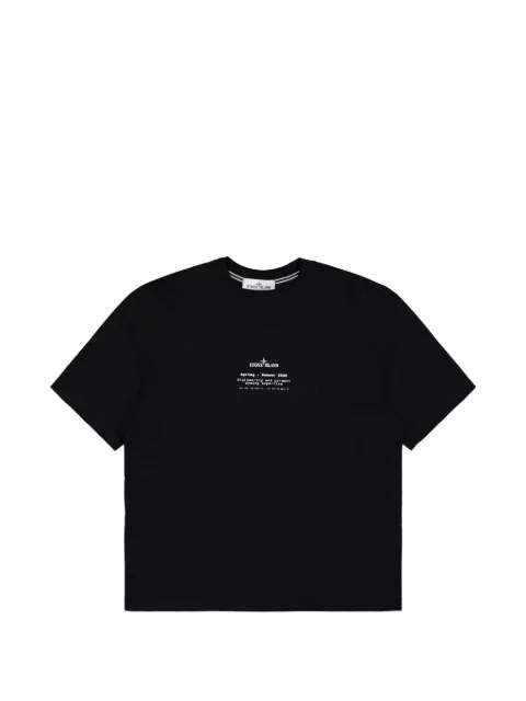 Stone Island logo-print cotton T-shirt