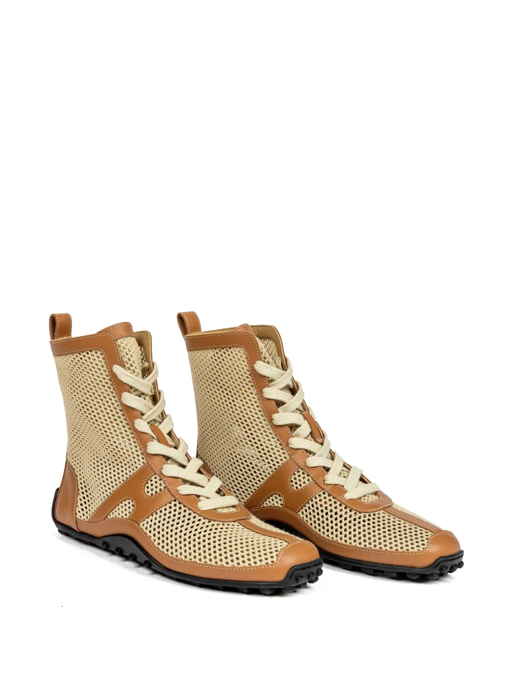 Hermès Pre-Owned Kiatsu mesh-panel sneakers - Nude