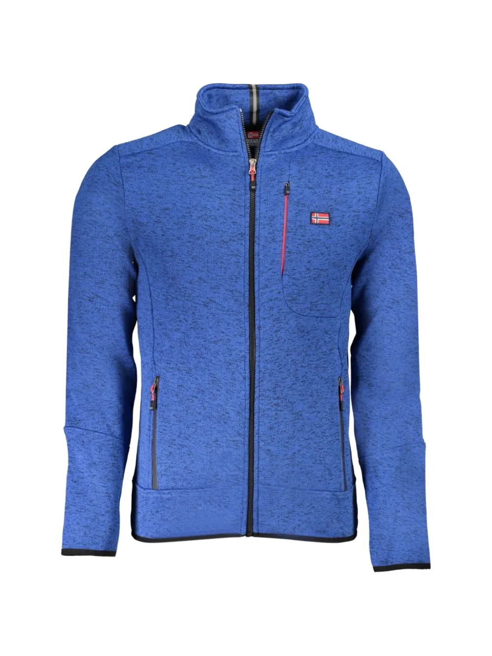 Norwegian Rain zip-up marl-effect jacket - Blau