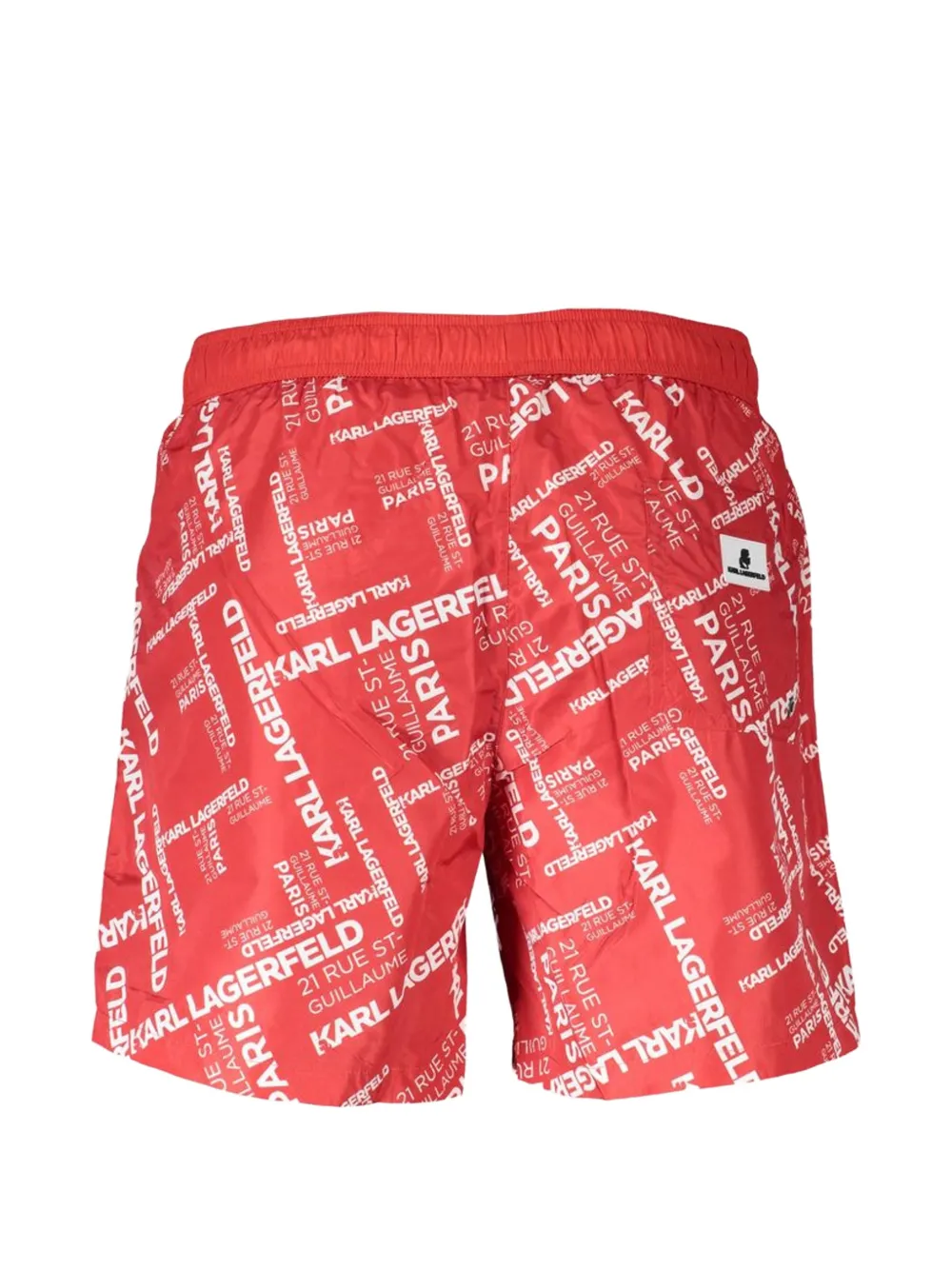 Karl Lagerfeld Zwembroek met logoprint Rood