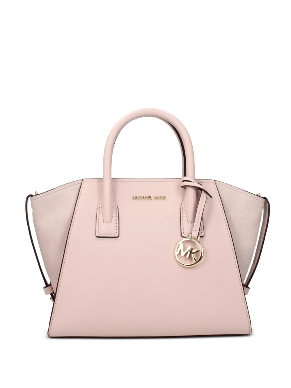 Michael Kors logo-charm leather tote bag - Rosa