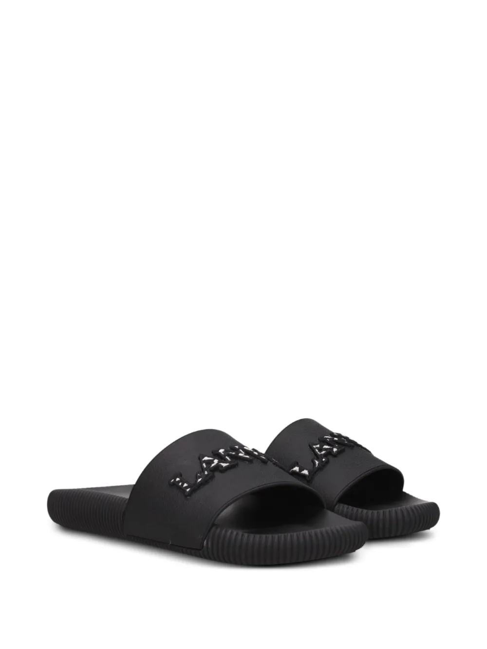 Lanvin logo-embellished sandals Zwart