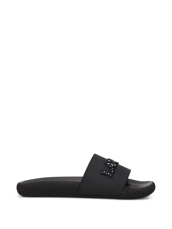 Lanvin Logo-embellished Sandals in Black
