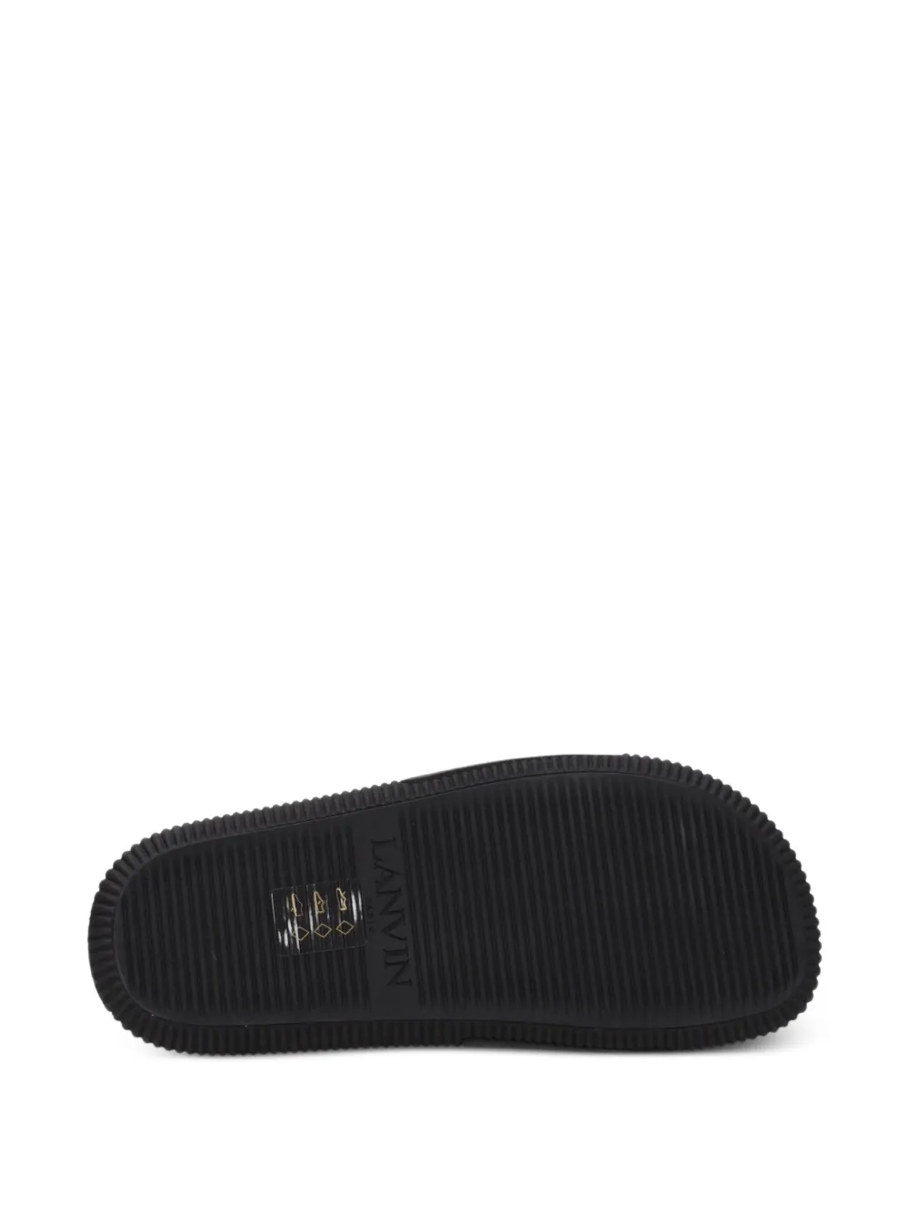 Lanvin logo-embellished sandals Zwart