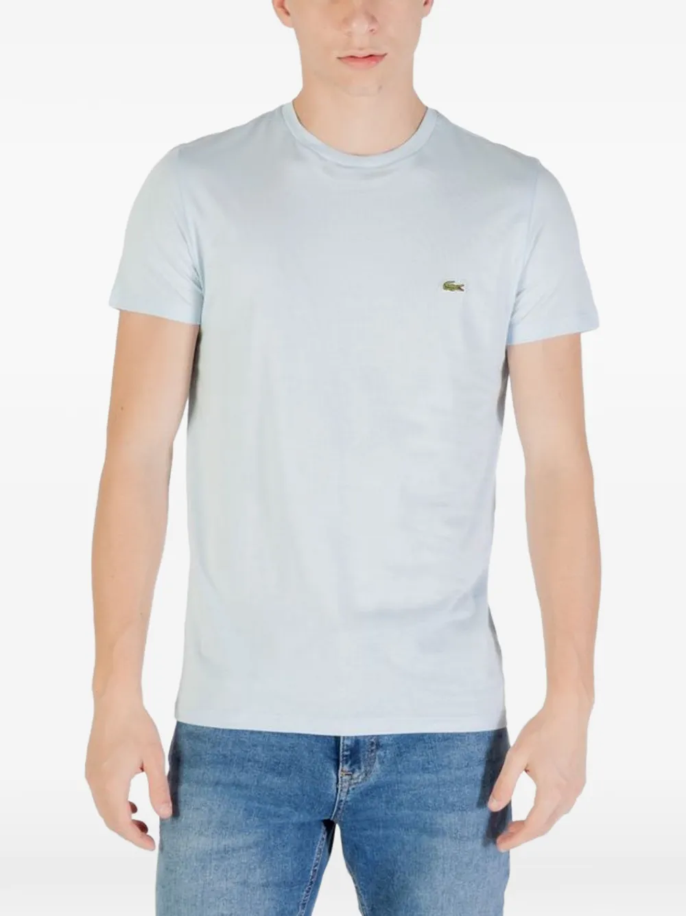 Lacoste logo-patch T-shirt - Blau