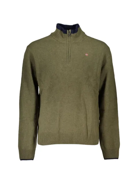 Napapijri quarter-zip cotton sweater