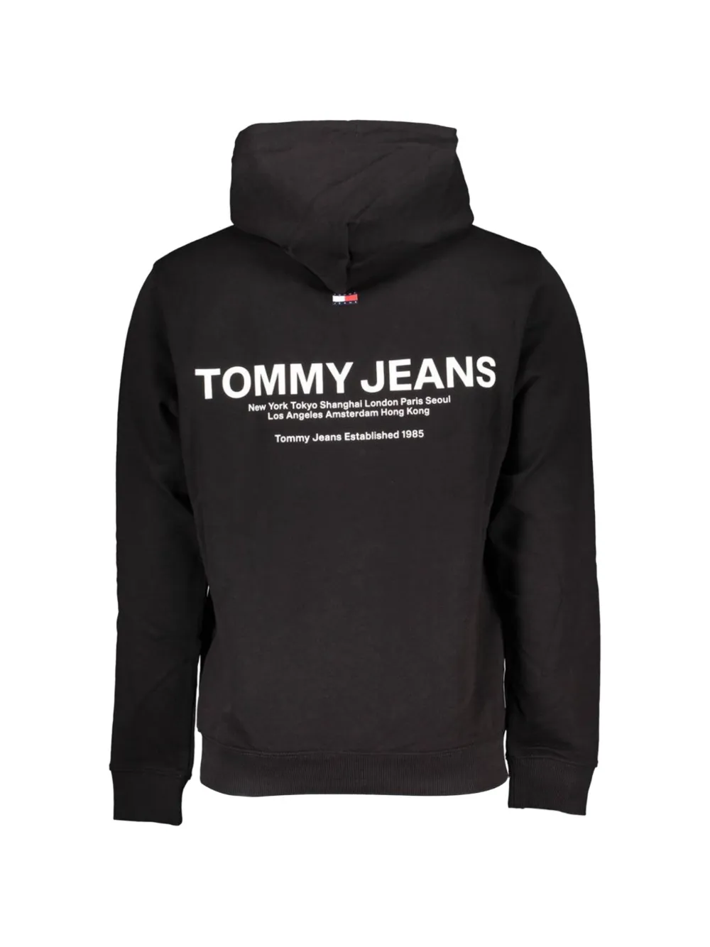 Tommy Hilfiger Hoodie met logoprint en trekkoord Zwart