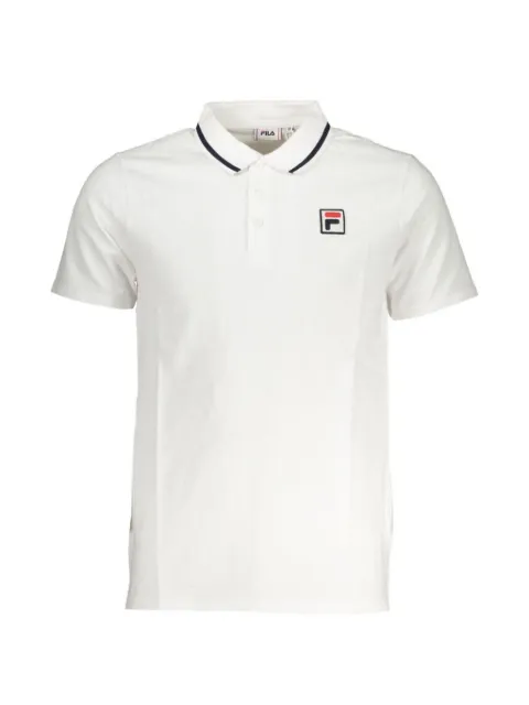 Fila logo-patch tipped polo shirt