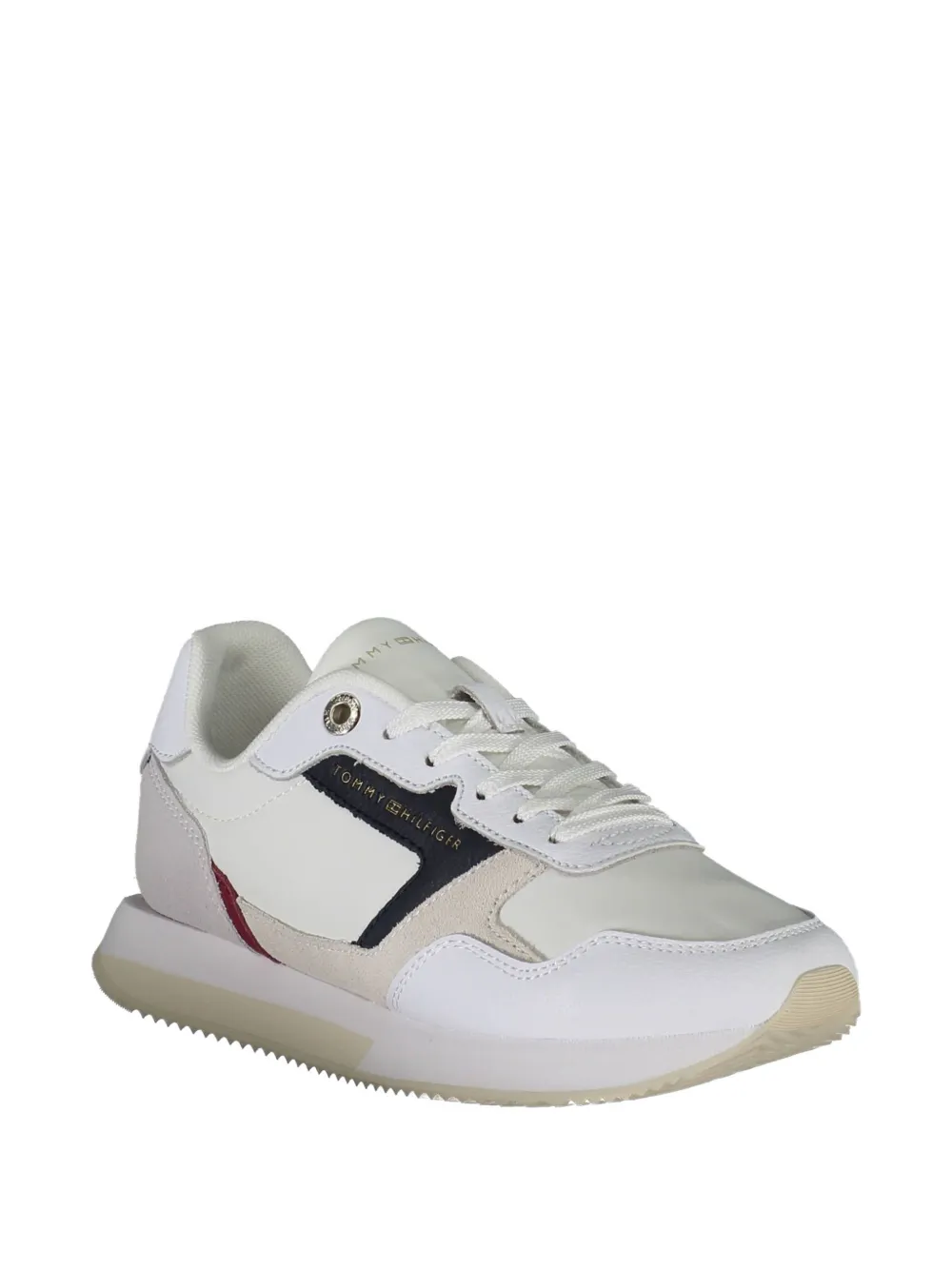 Tommy Hilfiger panelled leather sneakers Wit
