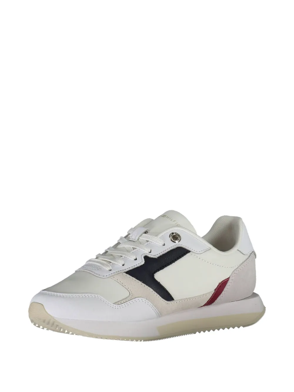 Tommy Hilfiger panelled leather sneakers Wit
