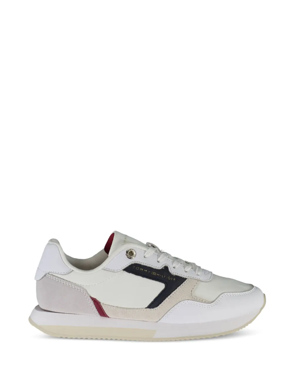 Tommy Hilfiger panelled leather sneakers Wit