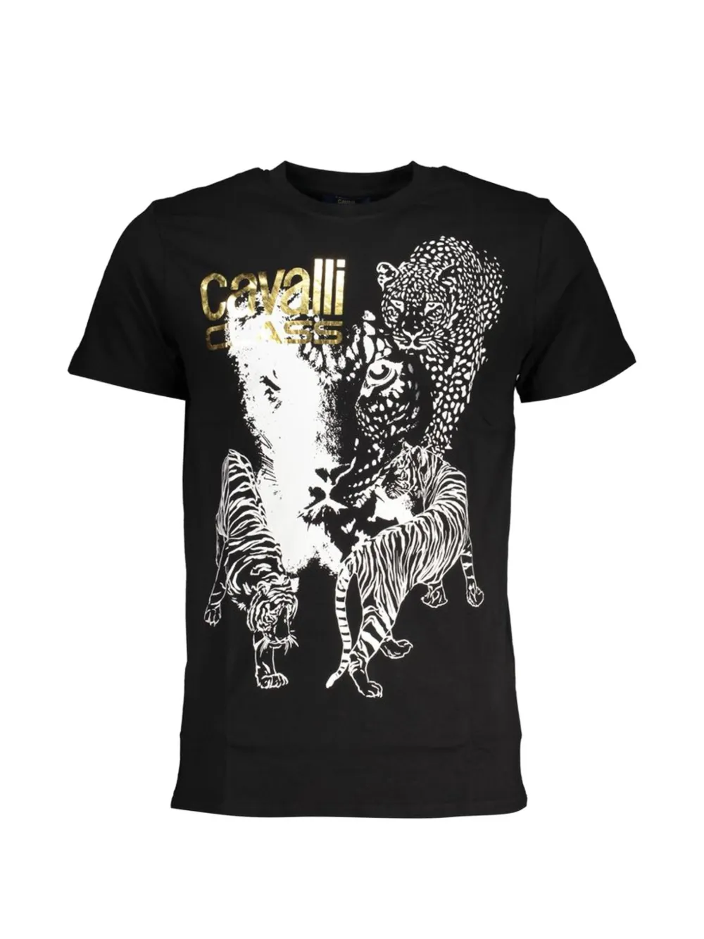 Cavalli Class animal-print T-shirt - Schwarz