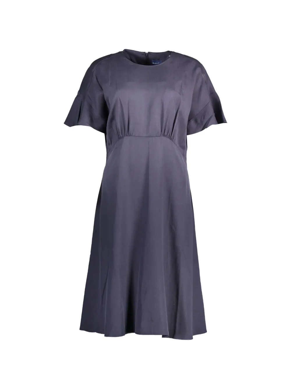 Gant flutter-sleeve A-line midi dress - Blu