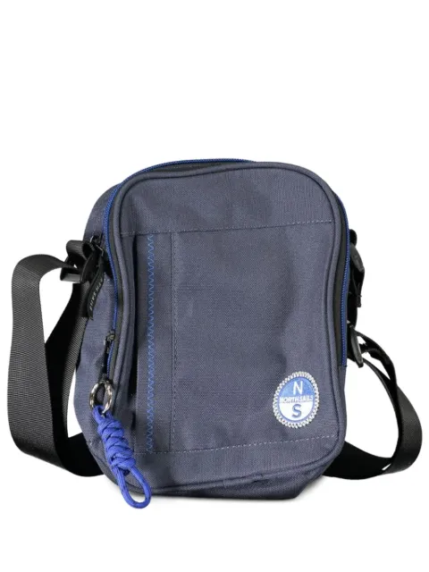 North Sails logo-patch canvas shoulder bag