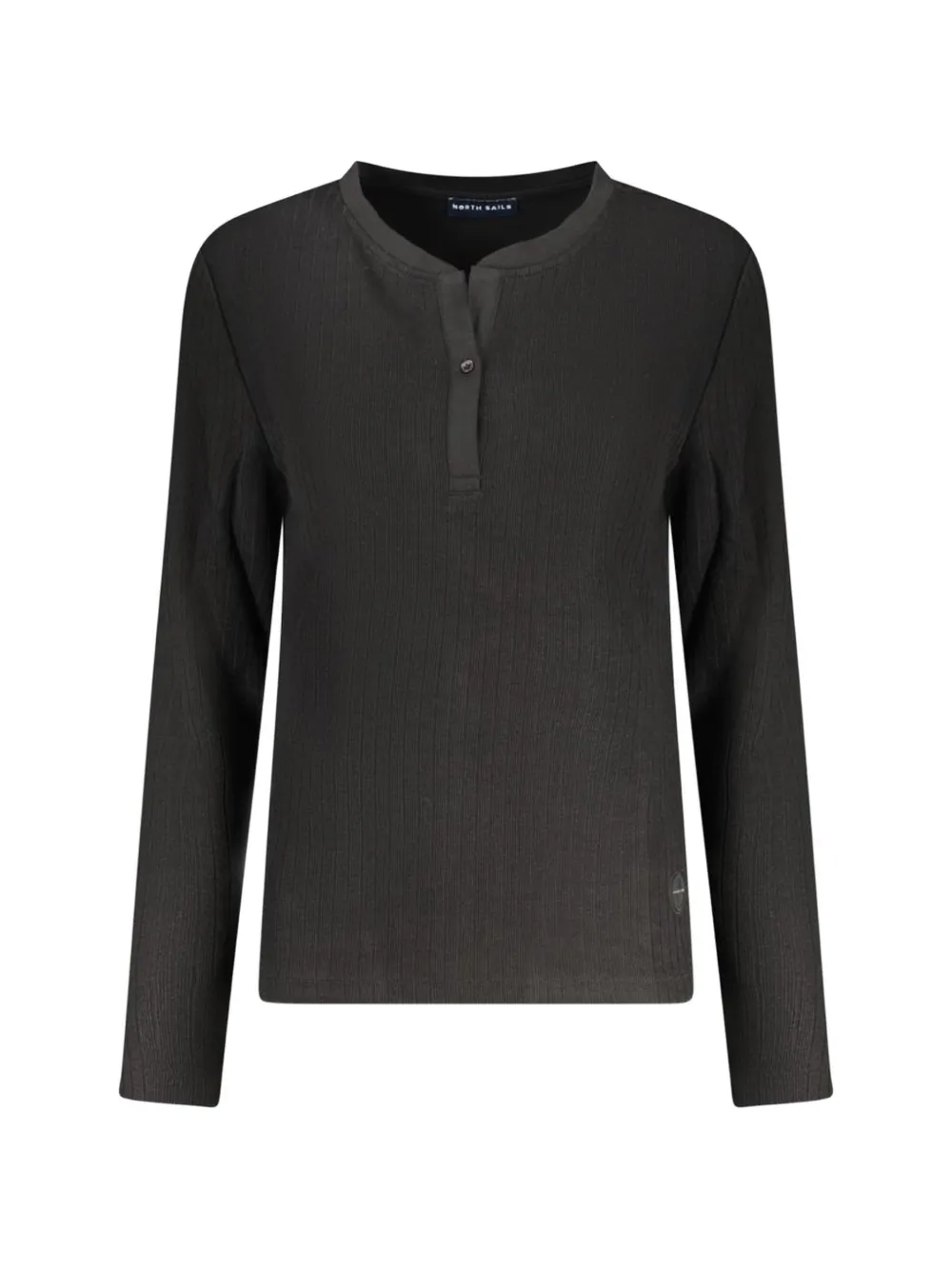 North Sails Henley ribbed sweater - Nero