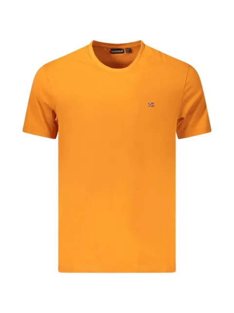 Napapijri logo-embroidered cotton T-shirt