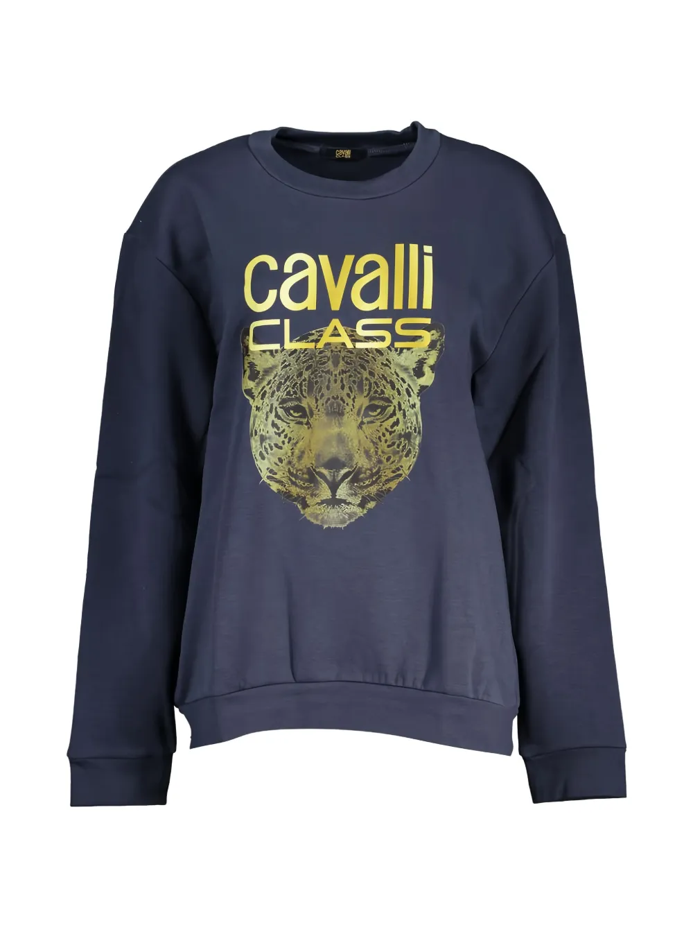 Cavalli Class jaguar-print sweatshirt - Blu