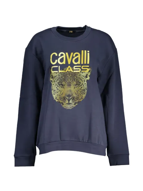 Cavalli Class jaguar-print sweatshirt