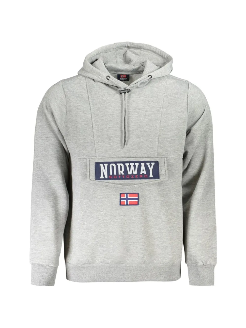 NORWAY 1963 로고 패치 후디 | 그레이