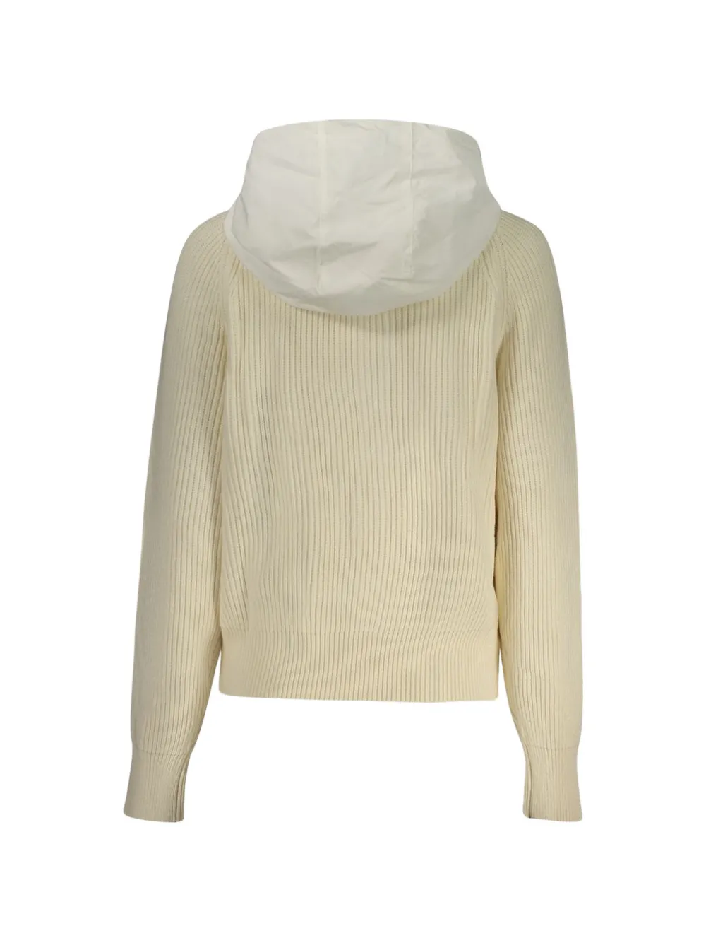 North Sails Ribgebreid vest met capuchon Beige
