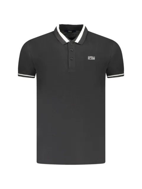 Cavalli Class logo-detail polo shirt