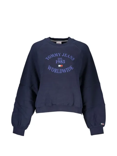 Tommy Hilfiger suéter con logo bordado y mangas raglán