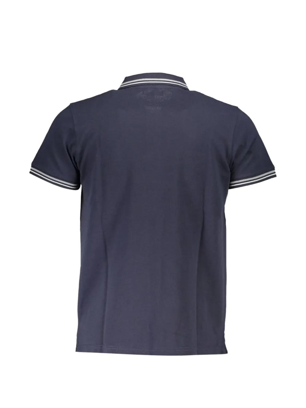 Cavalli Class Poloshirt met gestreepte kraag Blauw