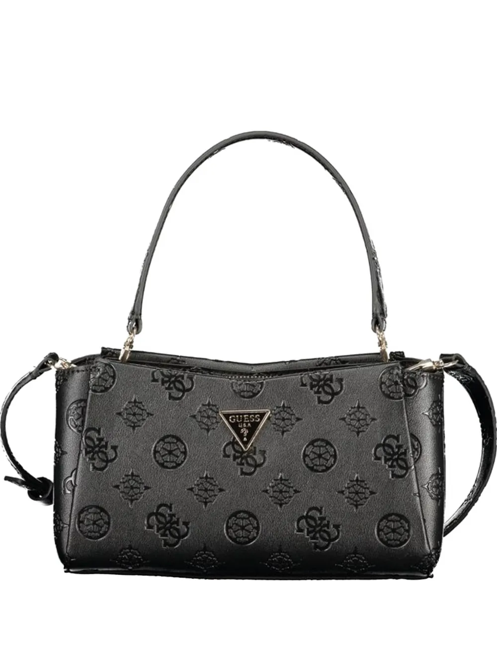 GUESS USA embossed logo tote bag - Nero