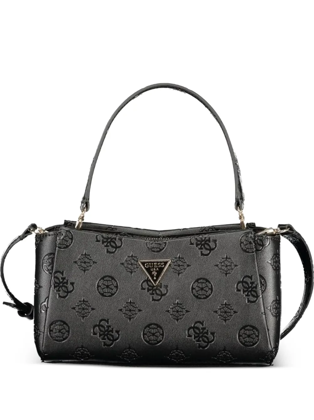 GUESS USA embossed logo tote bag - Nero