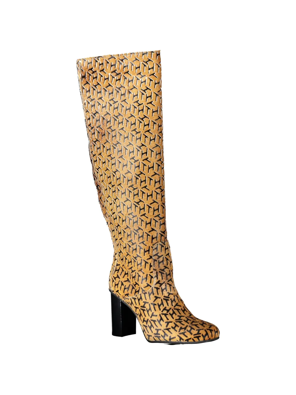 Tommy Hilfiger monogram-pattern boots Beige