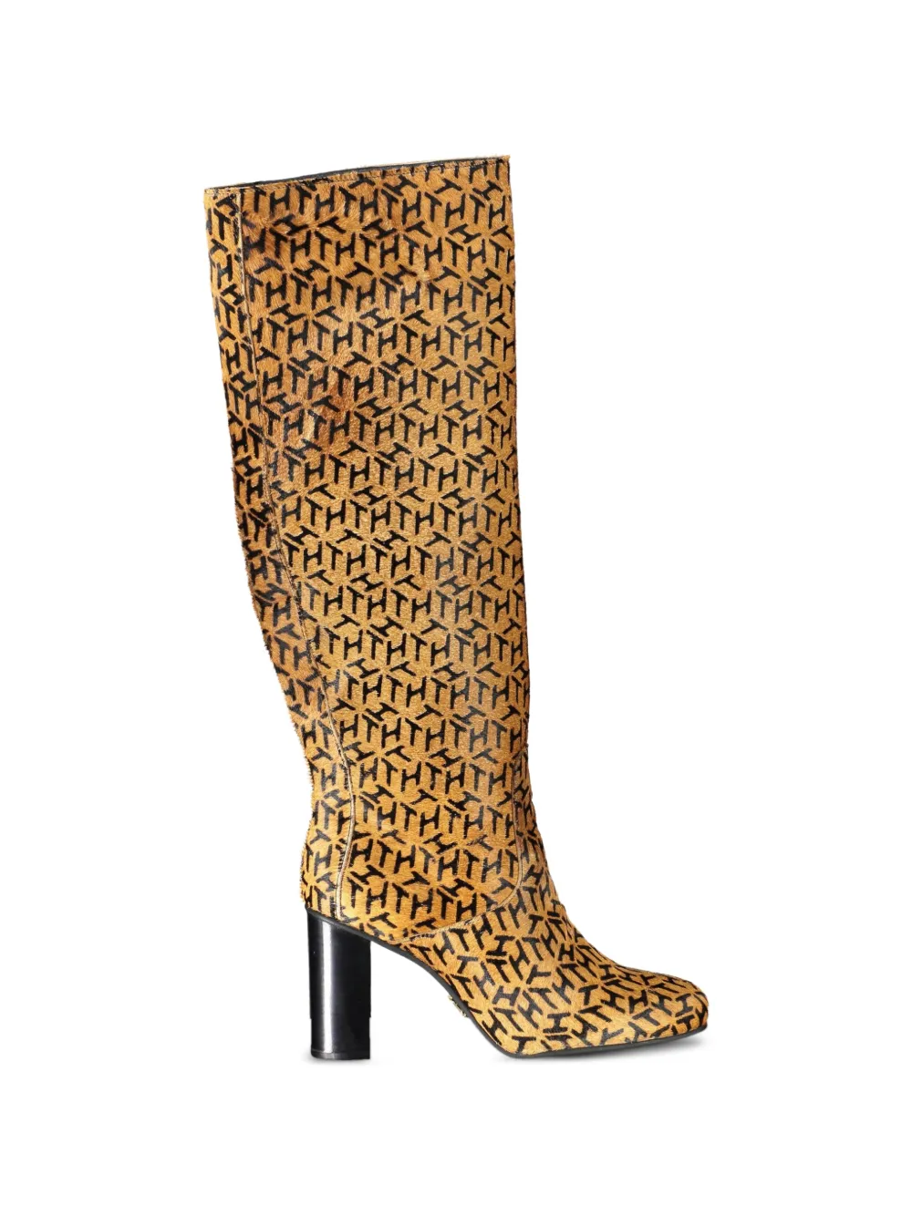 Tommy Hilfiger monogram-pattern boots Beige