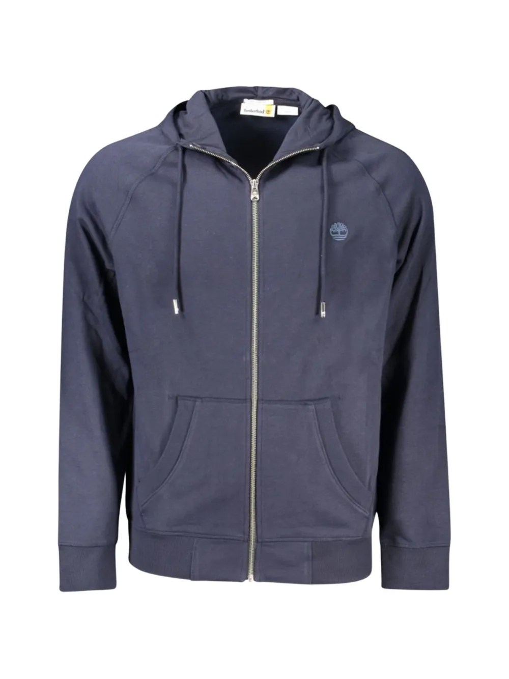 Timberland Exeter River logo-embroidered zip-up cotton hoodie - Blu