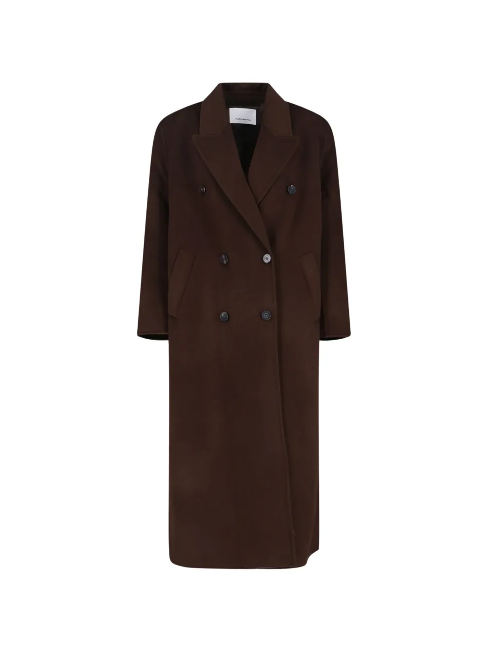 The Frankie Shop Gaia double-breasted coat - Braun