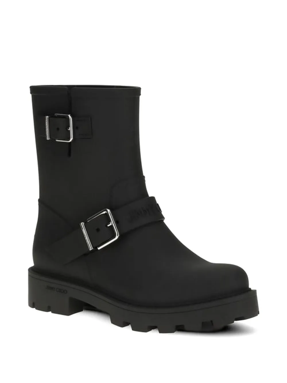 Jimmy Choo buckle-detail rain boots Zwart