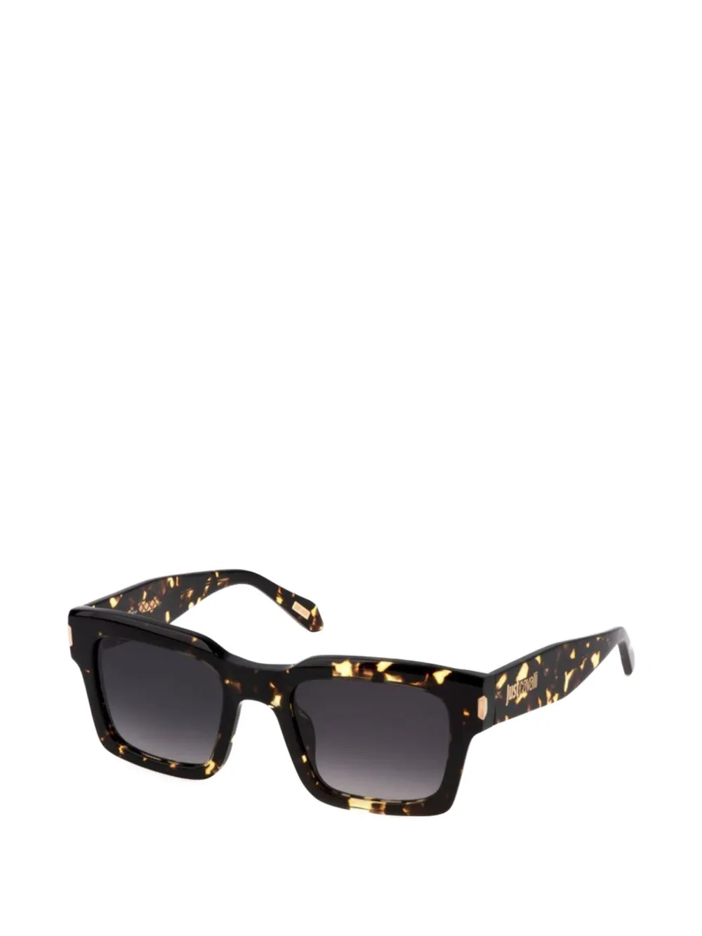 Just Cavalli tortoiseshell-effect rectangle-frame sunglasses - Braun