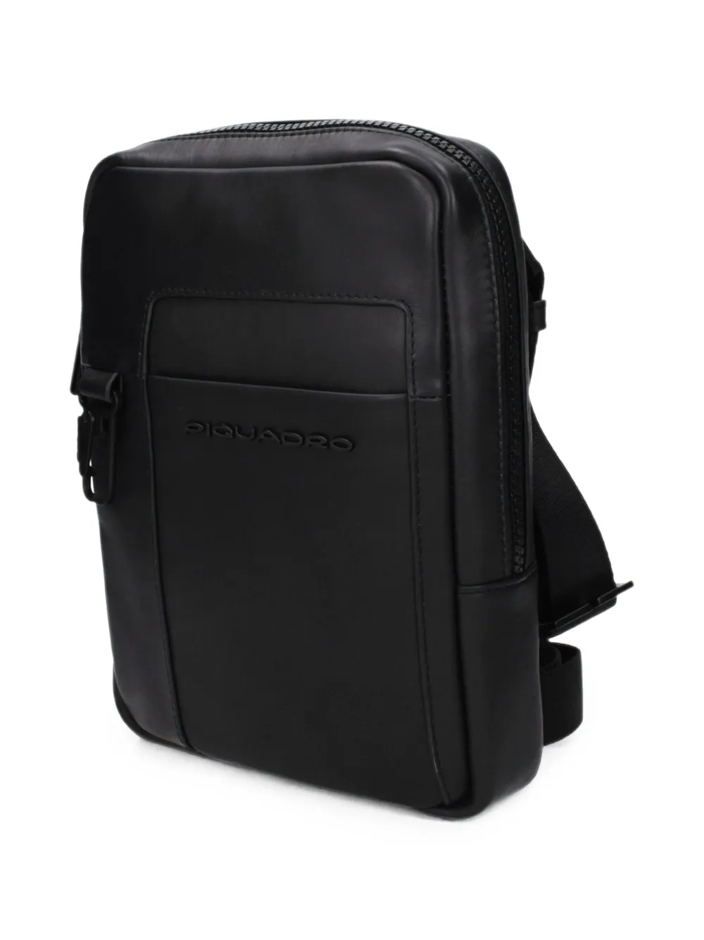 PIQUADRO Leren messengertas Zwart