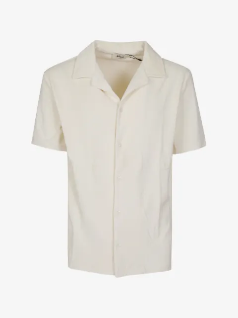 Altea towelling camp-collar shirt