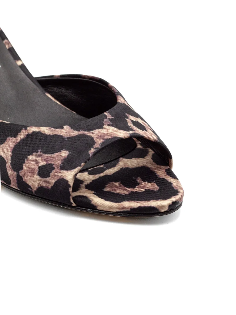 Julie Dee leopard-print sandals Zwart