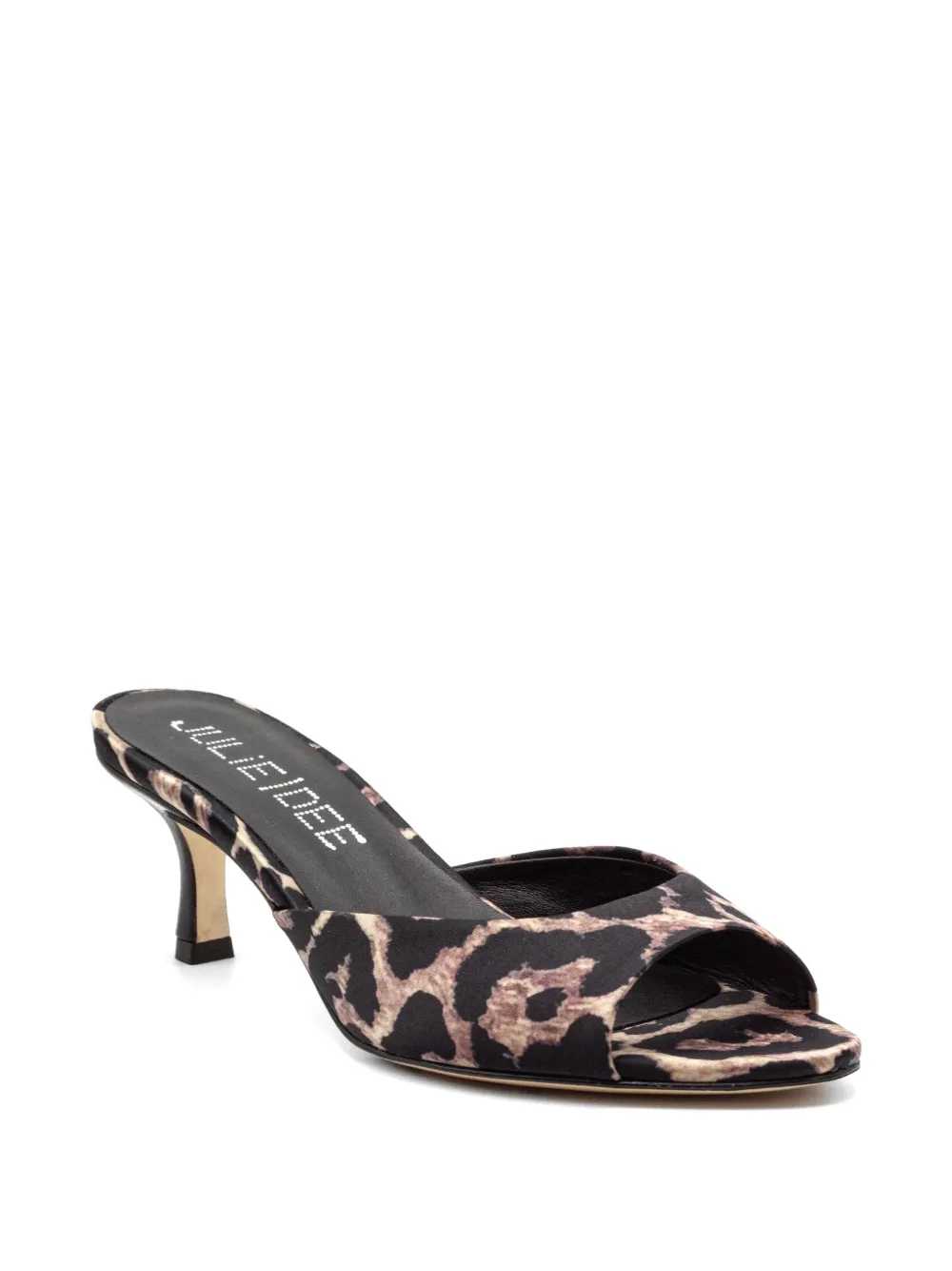 Julie Dee leopard-print sandals Zwart