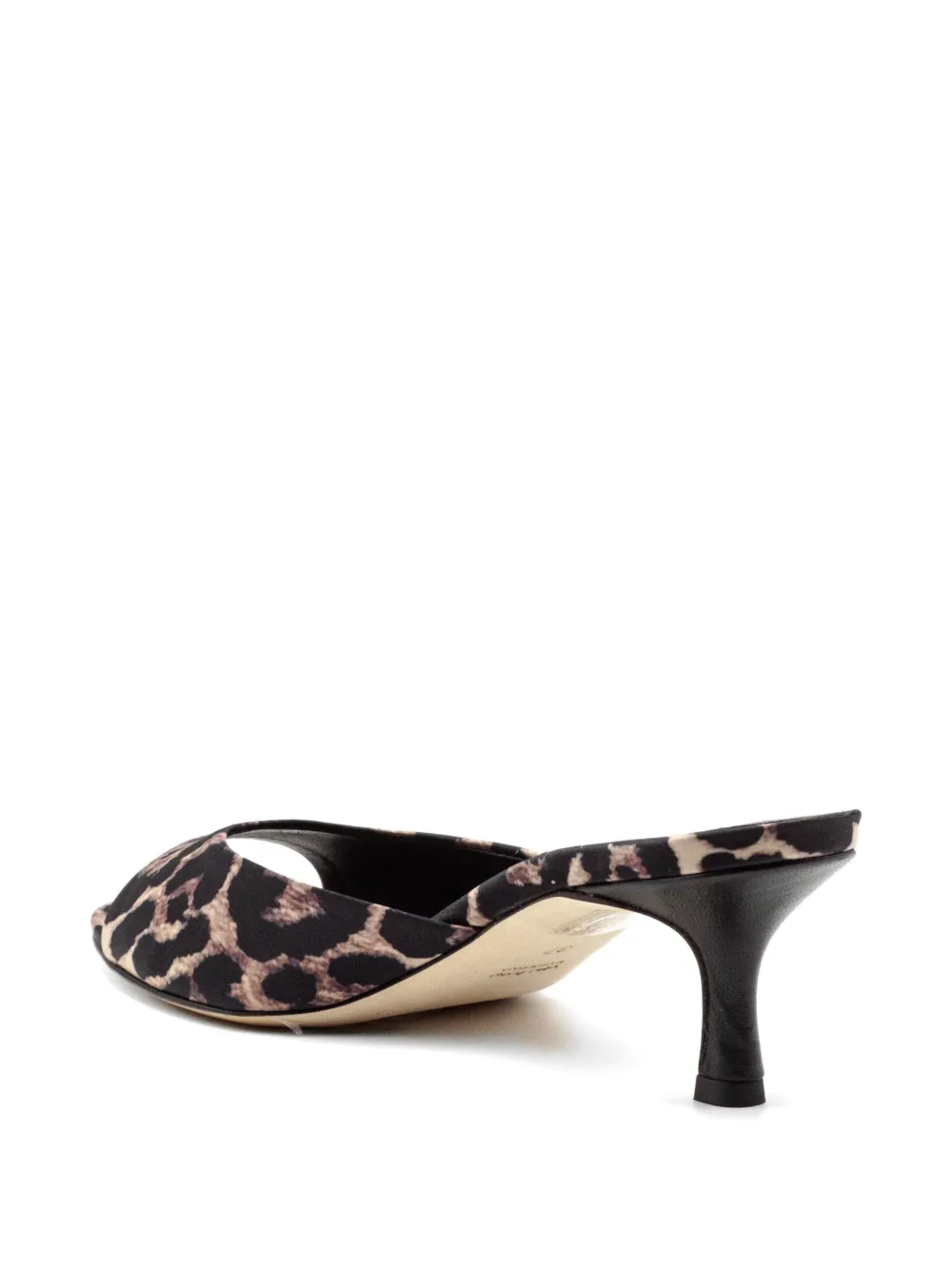 Julie Dee leopard-print sandals Zwart