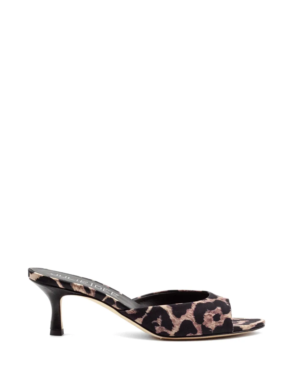 Julie Dee leopard-print sandals Zwart