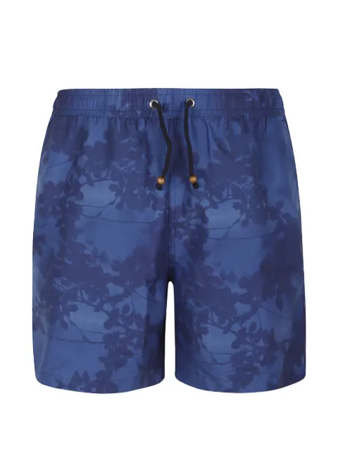 ESCAPISTA floral-print drawstring swim shorts